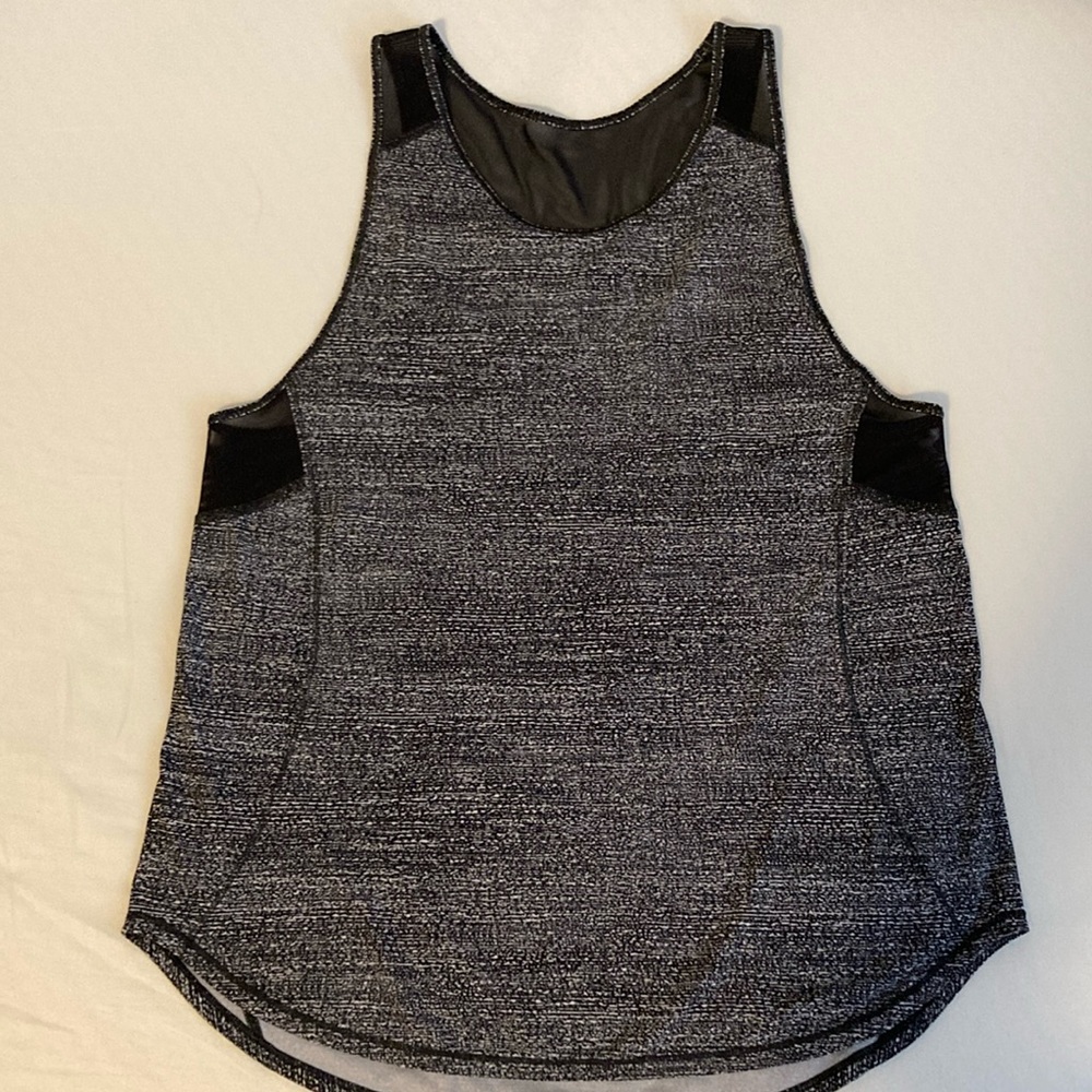Lululemon Sculpt Tank II Twillines White Black